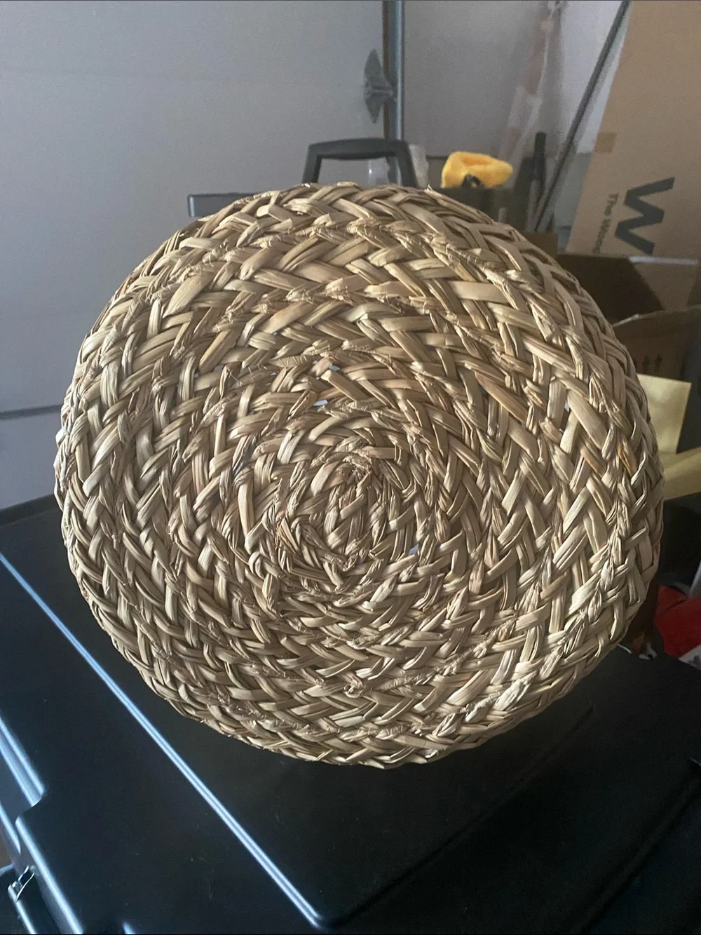NWT Hearth and Hand Natural Woven Seagrass Basket with Handles - Neutral